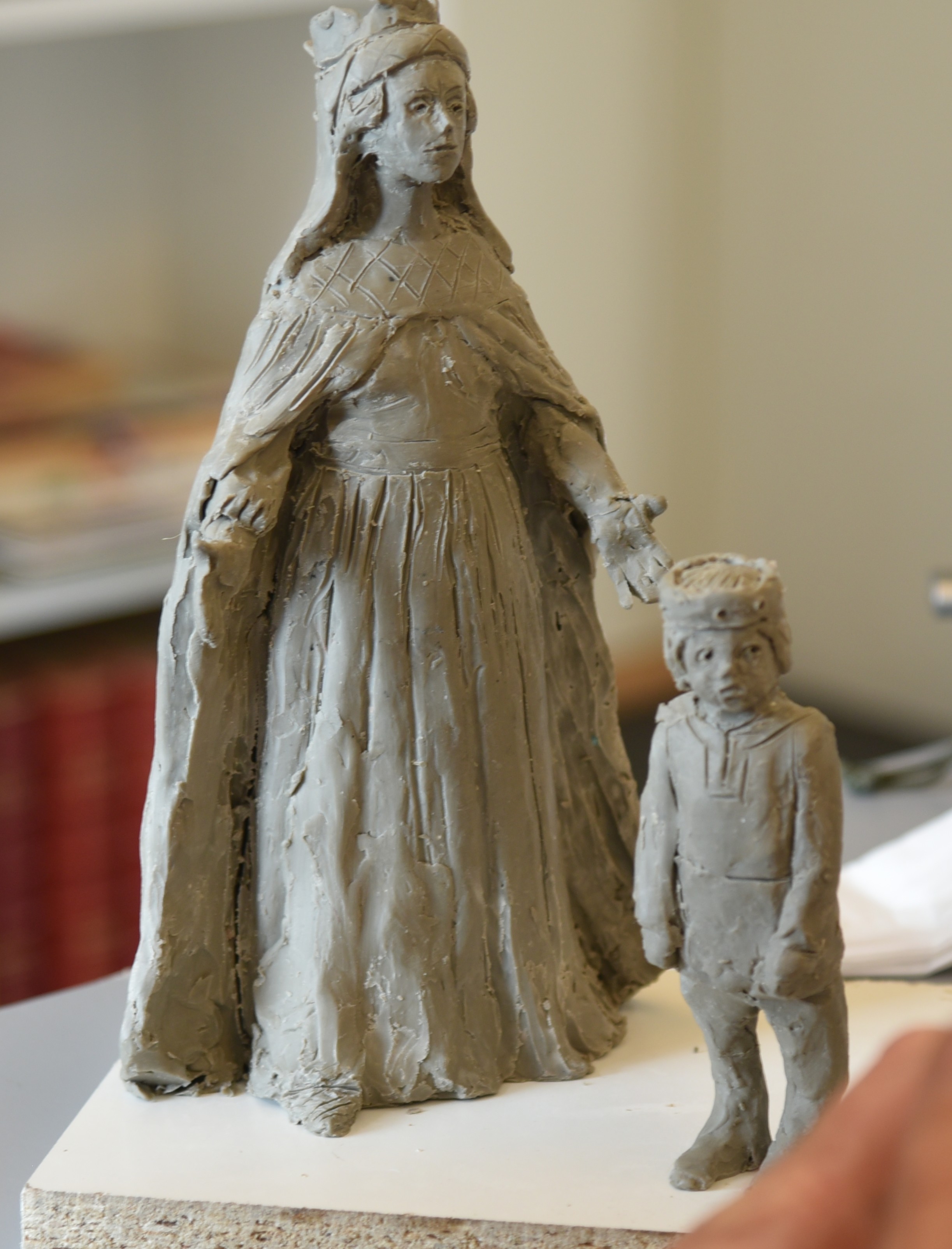 Margrete 1. som lerfigur