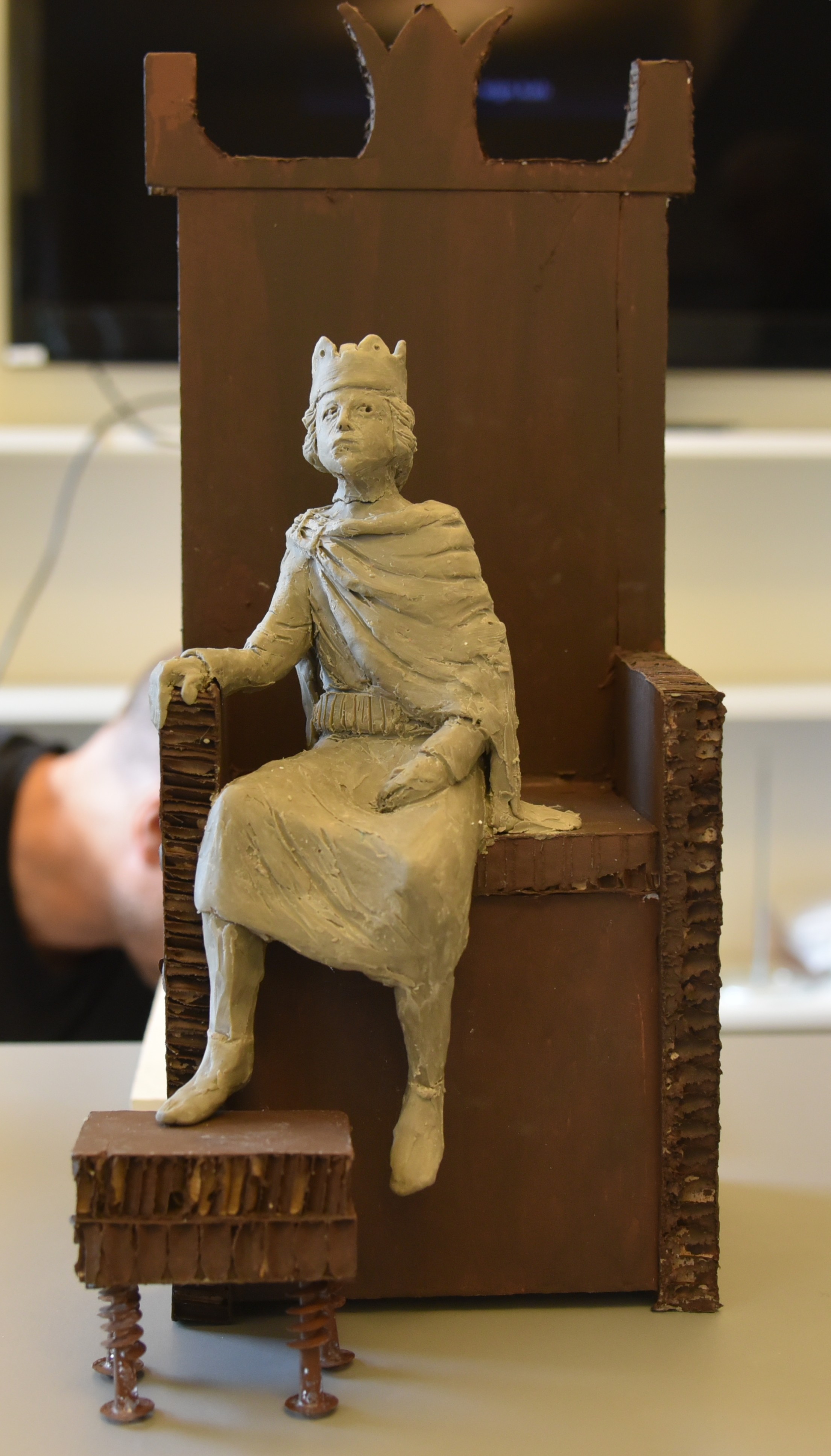 Erik Menved som lerfigur