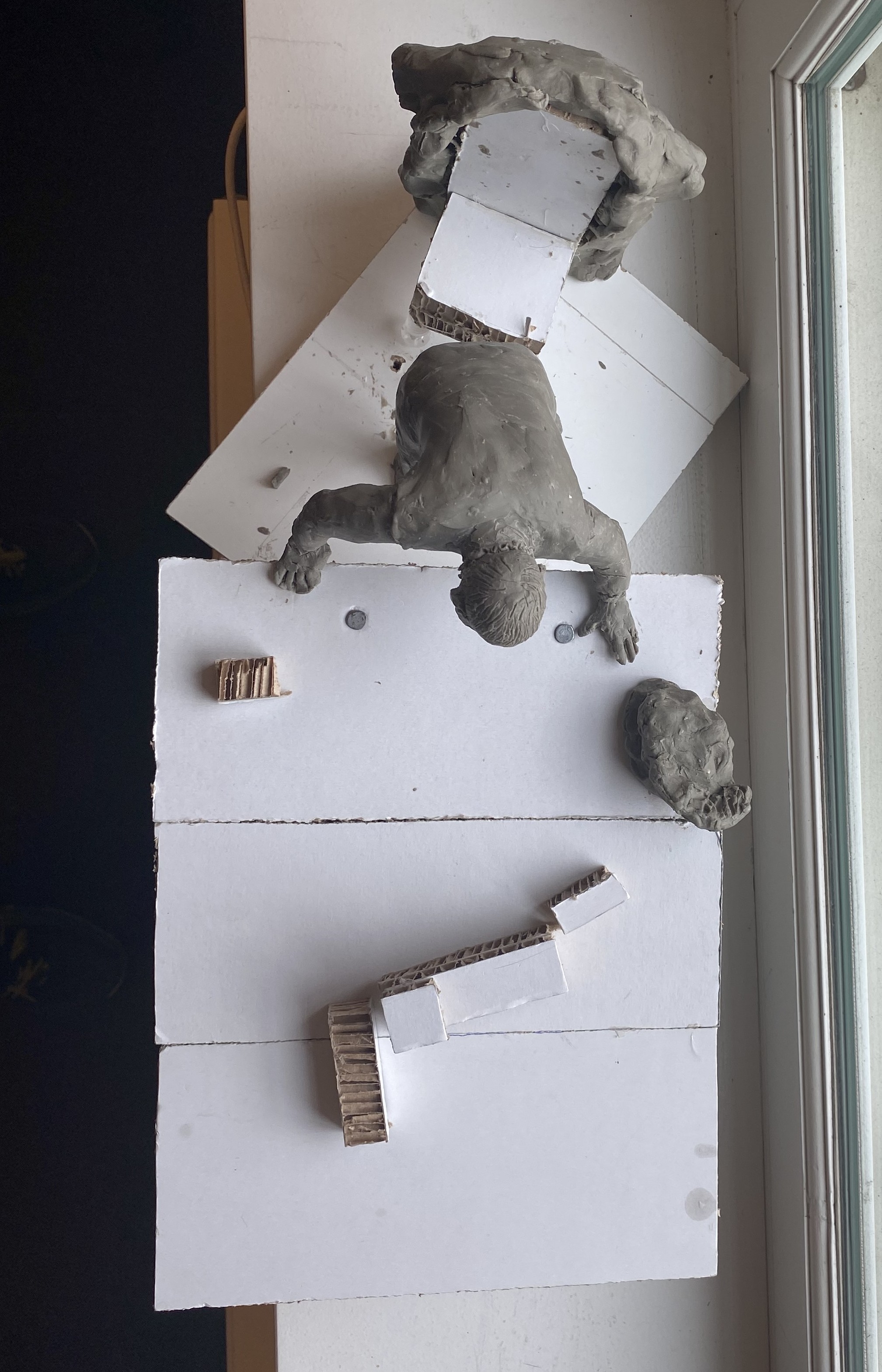 Christian 3. som lerfirgur set ovenfra