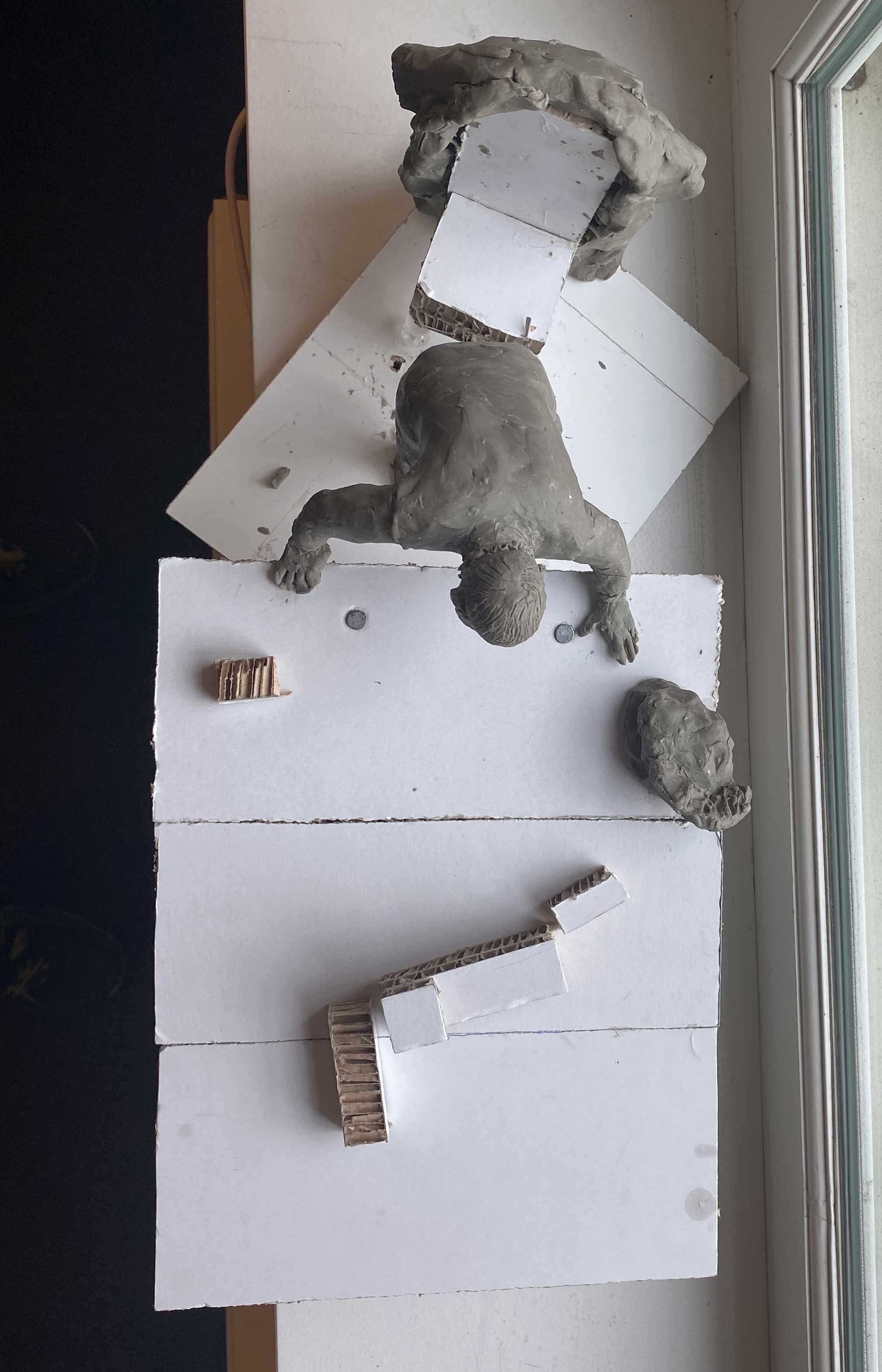 Christian 3. som lerfirgur set ovenfra