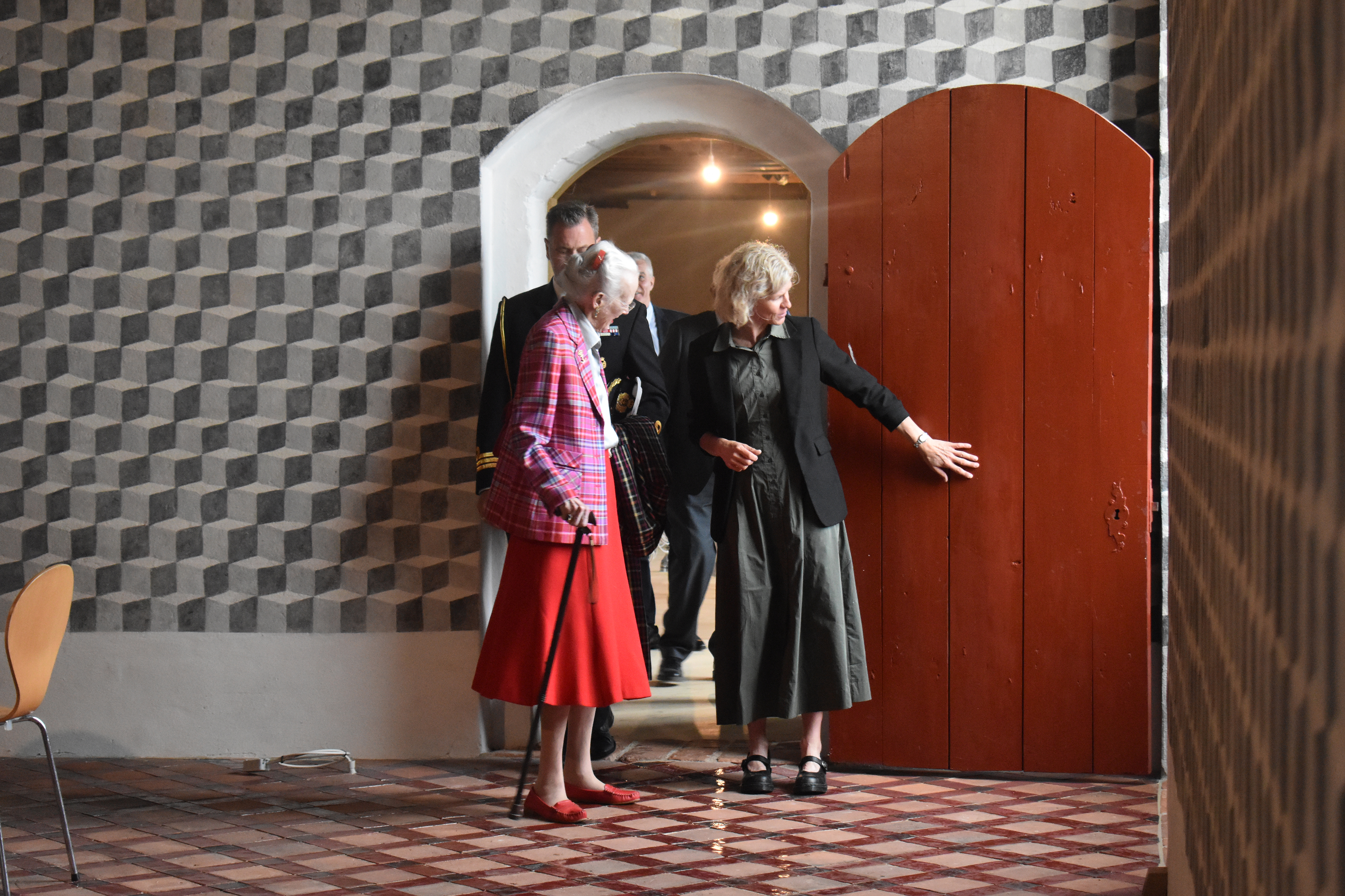 H.M. Dronning Margrethe i Riddersalen på Nyborg Slot